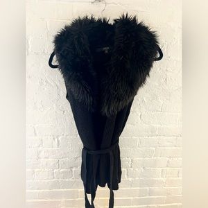 Guess faux fur lined sweater